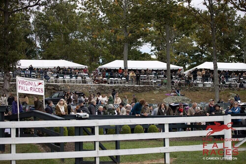 tents and spectator crowds at virginia fall races