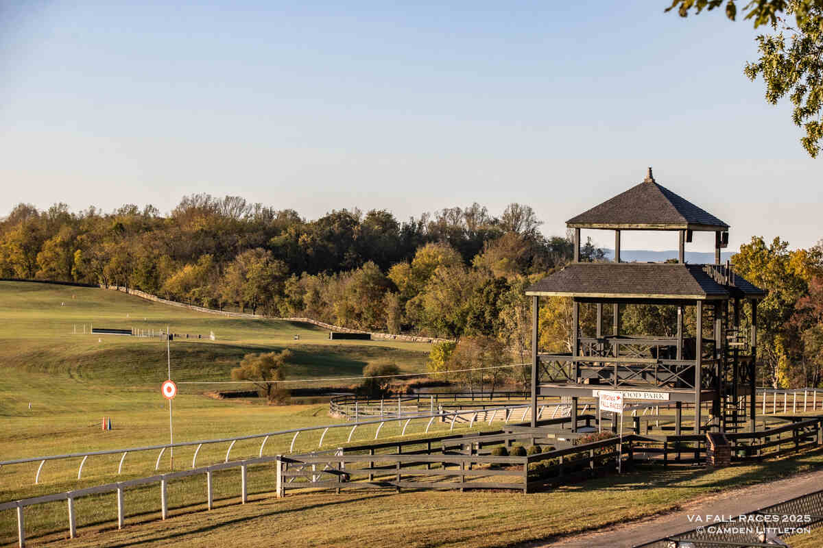 Glenwood Park with racetrack and stands